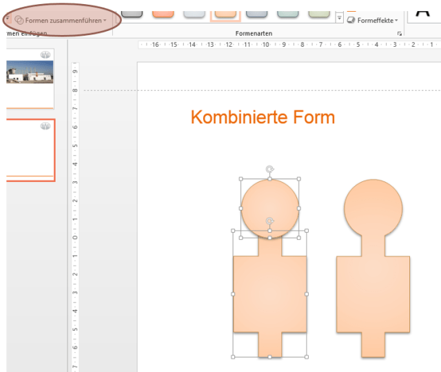 Formen kombinieren in PowerPoint 2013