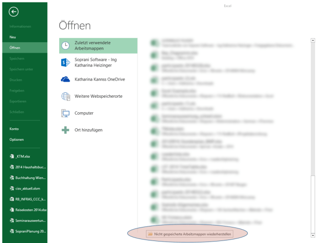 Arbeit #nicht #gespeichert und #geschlossen - #wiederherstellen?