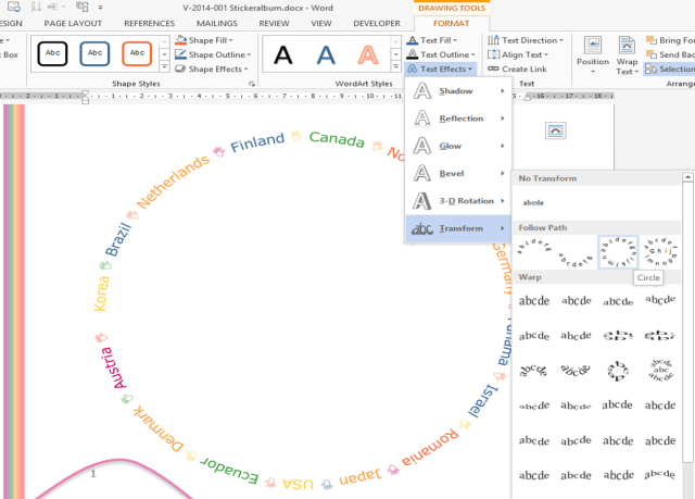 #Text im #Kreis laufen lassen