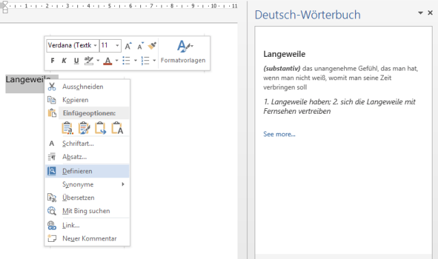 unverständliche #Wörter in #Word #erläutern - #definieren Sie Ihren #Wortschatz