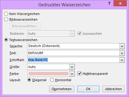 Tipp Word Wasserzeichen