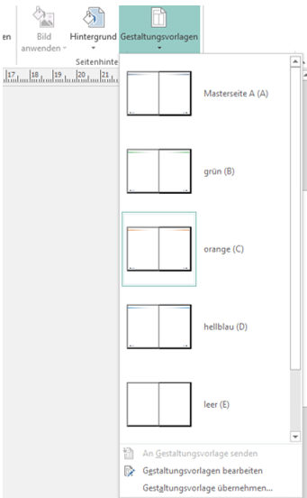 Tipp Publisher Gestaltungsvorlage übernehmen