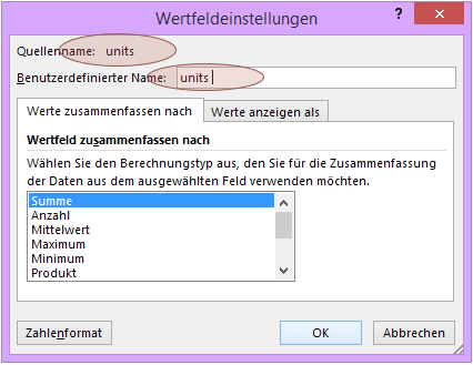 Tipp Excel Pivot Benutzerdefinierter Name