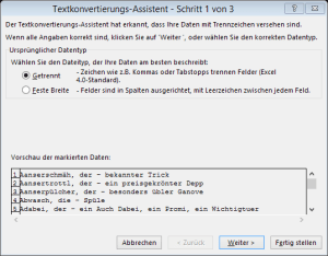 Tipp Excel TextinSpalten1
