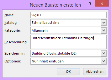 Tipp Word Unterschrift 2