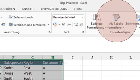 Tipp Excel Tabelle 1