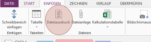 Tipp OneNote Dateiausdruck