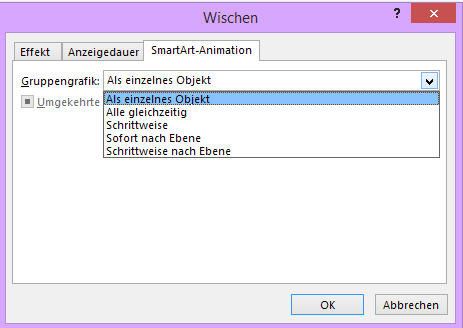 Tipp PowerPoint Animation SmartArtAnimation
