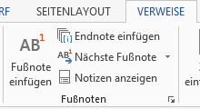 Tipp Word Fußnote 2
