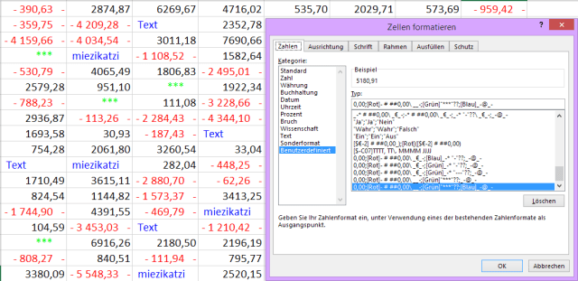 Tipp Excel Benutzerdefiniertes Zahlenformat