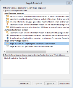 Tipp Outlook Weihnachten Regel1