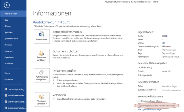 Tipp Word verknüpfte Grafik 1