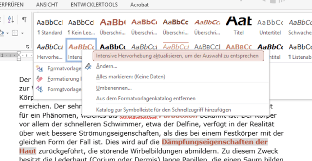 WTipp Formatvorlagen ändern 7