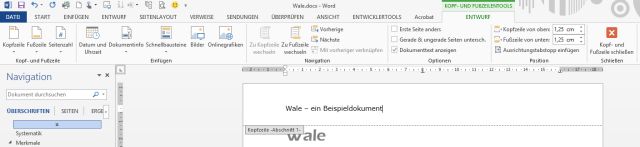 WTipp Kopfzeilentoole