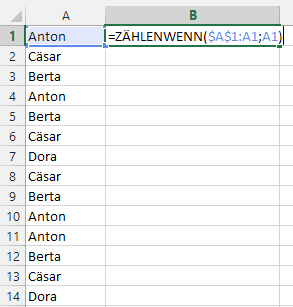 XTipp eindeutige zählen 2