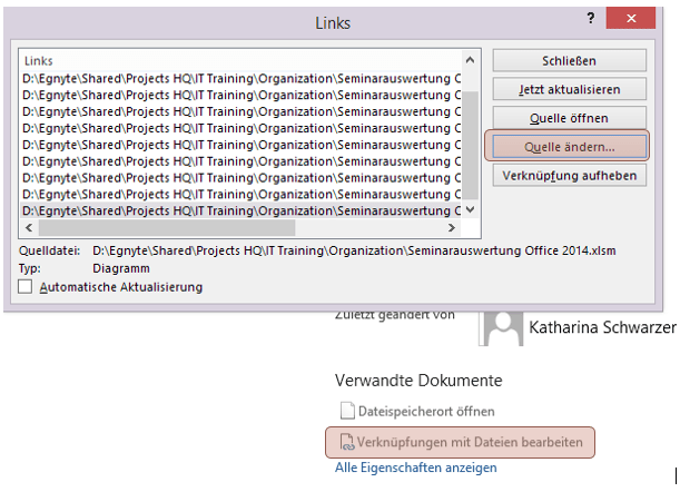 PTipp Diagrammverknüpfung