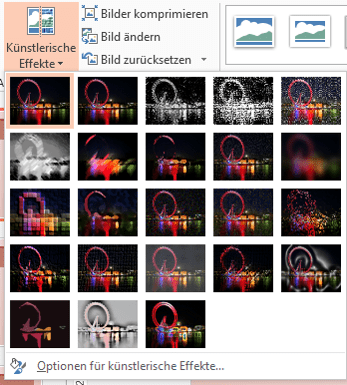 Tipp künstlerische Effekte