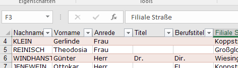 XTipp Tabelle Fenster