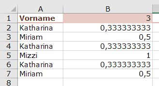 XTipp eindeutige zählen